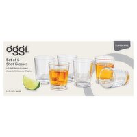 Oggi Barware Shot Glasses, 1.5 fl oz, 6 count