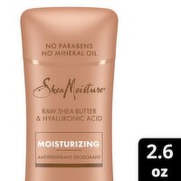 Shea Moisture Raw Shea Butter & Hyaluronic Acid Moisturizing Antiperspirant Deodorant, 2.6 oz