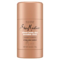 Shea Moisture Coconut & Hibiscus Whole Body Deo Invisible Stick, 2.6 oz