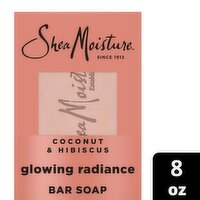 Shea Moisture Glowing Radiance Coconut & Hibiscus Bar Soap, 8 oz