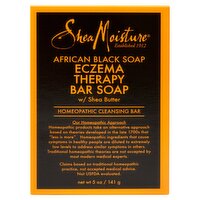 SheaMoisture African Black Eczema Therapy Bar Soap, 5 oz