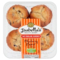 Isabella's Healthy Bakery No Sugar Added Blueberry Burst Muffins, 4 count, 16 oz