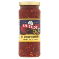 La Fede Hot Sandwich Spread, 12 fl oz