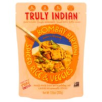 Truly Indian Spiced Rice & Veggies Bombay Biryani, 7.05 oz