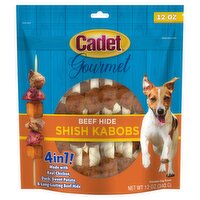 Cadet Gourmet Beef Hide Shish Kabobs Premium Dog Treats, 12 oz, 12 Ounce