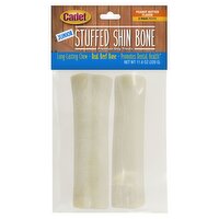 Cadet Stuffed Shin Bone Peanut Butter Flavor Premium Dog Treats, Junior, 2 count, 11.6 oz