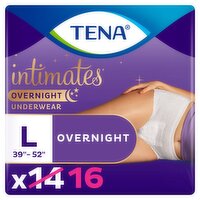 Tena Intimates Overnight Underwear, L, 16 count