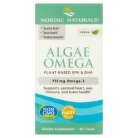 Nordic Naturals Algae Omega Dietary Supplement, 60 count