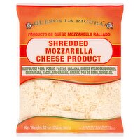 Quesos La Ricura Shredded Mozzarella Cheese Product, 32 oz