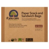 If You Care Paper Snack & Sandwich Bags, 48 count