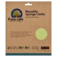 If You Care Reusable Sponge Cloths, 5 count