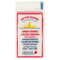 Sea Star Seafoods Choice Boned Salted Codfish, 16 oz