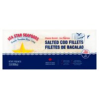 Sea Star Seafoods Salted Cod Fillets, 2 lb