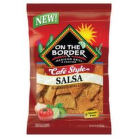 On The Border Café Style Salsa Flavored Tortilla Chips, 9.5 oz