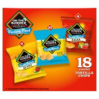 On The Border Mexican Grill & Cantina Toritilla Chips Variety Pack, 1 oz, 18 count