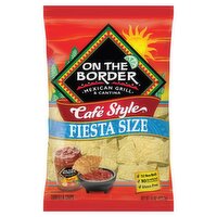 On The Border Mexican Grill & Cantina Café Style Tortilla Chips Fiesta Size, 15 oz