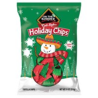 On The Border Café Style Holiday Tortilla Chips, 11 oz