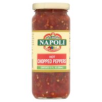 Napoli Hot Chopped Peppers, 12 fl oz