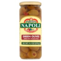 Napoli Stuffed with Pimiento Paste Green Olives, 9.5 oz