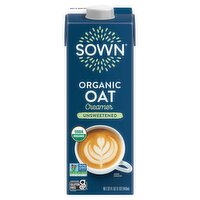 SOWN Organic Unsweetened Oat Creamer, 32 fl oz