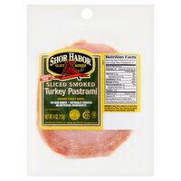 Shor Habor Sliced Smoked Turkey Pastrami, 4 oz