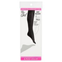 On The Go! Off Black Premium Comfort Top Knee Highs, 1 pair, 1 Each