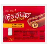 Gwaltney Original Chicken Hot Dogs, 16 oz, 8 Each