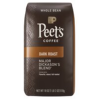 Peet's Coffee Major Dickason's Blend Dark Roast Whole Bean Coffee, 18 oz