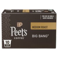 Peet's Coffee Medium Roast Big Bang Coffee Pods, 10 count, 4.2 oz