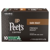 Peet's Coffee French Dark Roast Coffee K-Cup Pods, 0.42 oz, 10 count