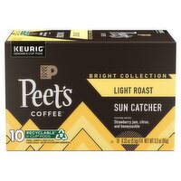 Peet's Coffee Bright Collection Sun Catcher Light Roast K-Cup Pods, 0.33 oz, 10 count