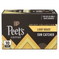 Peet's Coffee Bright Collection Sun Catcher Light Roast Coffee Pods, 10 count, 4.2 oz