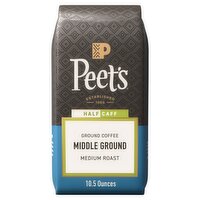 Peet's Half Caff Middle Ground Medium Roast Coffee, 10.5 oz