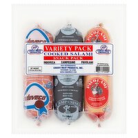 Cibao Meat Products Cooked Salami Snack Variety Pack, 2.70 lbs