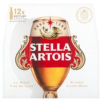 Stella Artois Classic Lager Beer, 12 count, 11.2 fl oz, 134.4 Fluid ounce