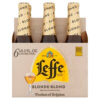 Leffe Blonde Blond Belgian Abbey Ale, 11.2 fl oz, 6 count
