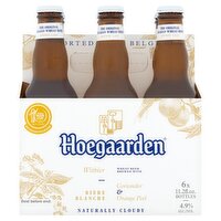 Hoegaarden Coriander & Orange Peel Wheat Beer, 11.2 fl oz, 6 count