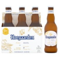 Hoegaarden Coriander & Orange Peel Wheat Beer, 11.2 fl oz, 6 count