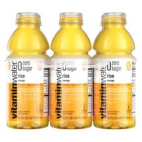 Glacéau Vitaminwater Zero Sugar Rise Orange Nutrient Enhanced Water Beverage, 16.9 fl oz