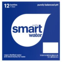 Glacéau Smartwater Vapor Distilled Water, 33.8 fl oz, 12 count