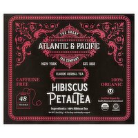 Atlantic & Pacific Tea Company Hibiscus Petal Tea  Classic Herbal Tea, 2.8 oz, 48 count