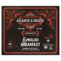 Atlantic & Pacific English Breakfast Classic Black Tea, 3.7 oz, 48 count
