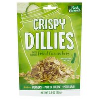 Fresh Gourmet Crispy Dillies Pickle Flavored Fried Cucumbers, 3.5 oz