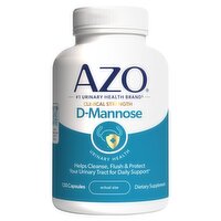 AZO Clinical Strength D-Mannose Urinary Health Dietary Supplement, 120 count