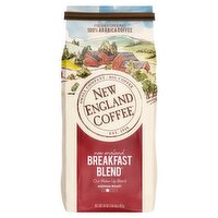 New England Coffee Breakfast Blend Medium Roast Freshly Ground 100% Arabica Coffee, 20 oz