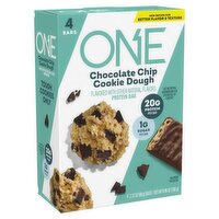 ONE Chocolate Chip Cookie Dough Protein Bar, 2.12 oz, 4 count