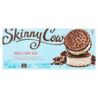 Skinny Cow Vanilla Gone Wild Ice Cream Sandwiches, 4 fl oz, 6 count