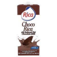 Rica Choco Rica 2% Reduced Fat Chocolate Milk, 32 fl oz