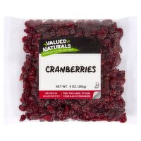 Valued Naturals Cranberries, 9 oz