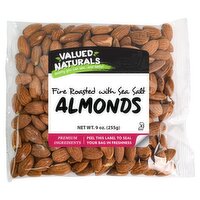 Valued Naturals Fire Roasted with Sea Salt Almonds, 9 oz